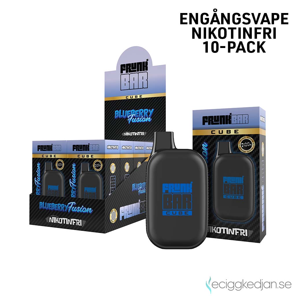 Frunk Bar Cube ZERO Mesh | Blueberry Fusion | Engångs Vape | 0mg | 12ml | 10pack