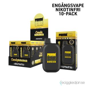Frunk Bar Cube ZERO Mesh | Candy Banana | Engångs Vape | 0mg | 12ml | 10pack