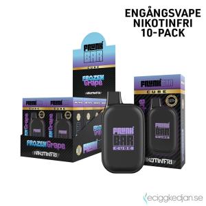 Frunk Bar Cube ZERO Mesh | Frozen Grape | Engångs Vape | 0mg | 12ml | 10pack