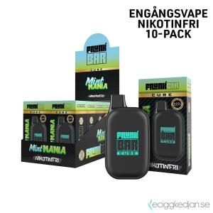 Frunk Bar Cube ZERO Mesh | Mint Mania | Engångs Vape | 0mg | 12ml | 10pack