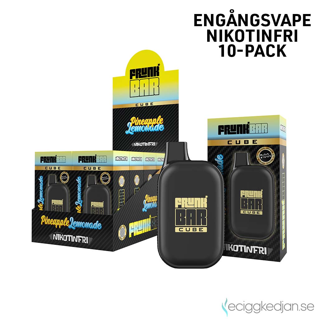 Frunk Bar Cube ZERO Mesh | Pineapple Lemonade | Engångs Vape | 0mg | 12ml | 10pack