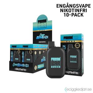 Frunk Bar Cube ZERO Mesh | Sour Blue Razz | Engångs Vape | 0mg | 12ml | 10pack