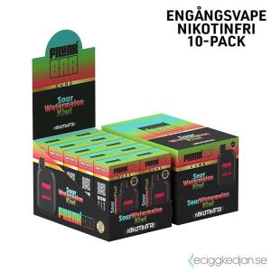 Frunk Bar Cube ZERO Mesh | Sour Watermelon Kiwi | Engångs Vape | 0mg | 12ml | 10pack