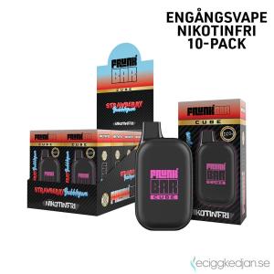 Frunk Bar Cube ZERO Mesh | Strawberry Bubblegum | Engångs Vape | 0mg | 12ml | 10pack