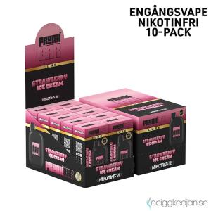 Frunk Bar Cube ZERO Mesh | Strawberry Ice Cream | Engångs Vape | 0mg | 12ml | 10pack