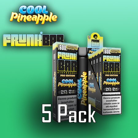 Frunk Bar | Cool Pineapple | Engångs Vape | 5pack