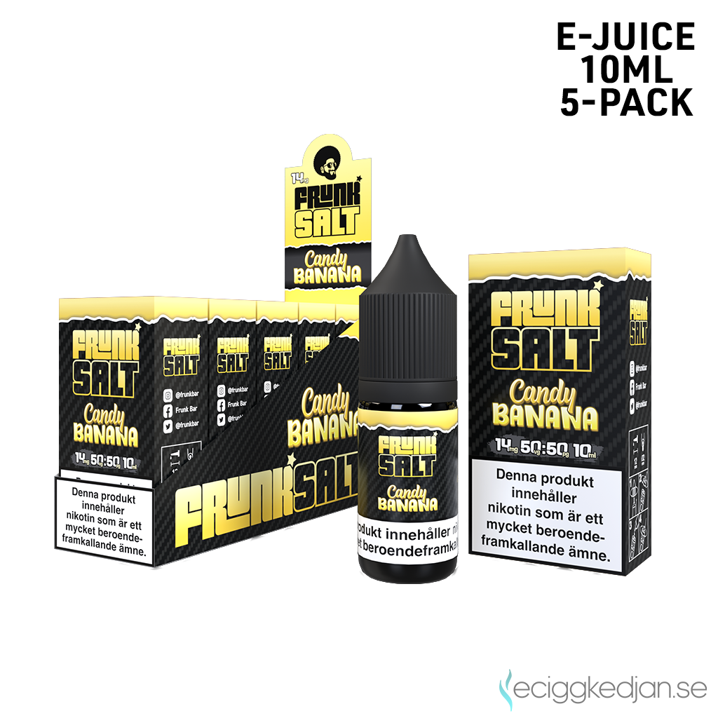 Frunk Salt | Candy Banana | 10ml E-Juice | 14mg Saltnikotin | 5pack