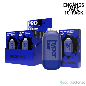 Hyper Bar ZERO Mesh | Blueberry Raspberry | Engångs Vape | 0mg | 14ml | 10pack