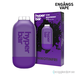Hyper Bar ZERO Mesh | Iced Quadberry | Engångs Vape | 0mg | 14ml