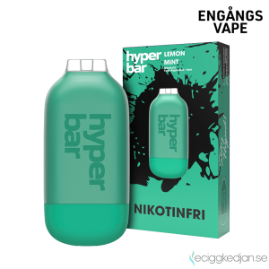 Hyper Bar ZERO Mesh | Lemon Mint | Engångs Vape | 0mg | 14ml