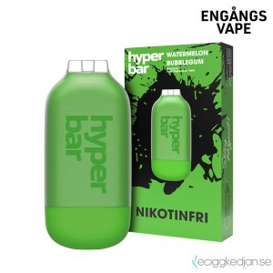 Hyper Bar ZERO Mesh | Watermelon Bubblegum | Engångs Vape | 0mg | 14ml