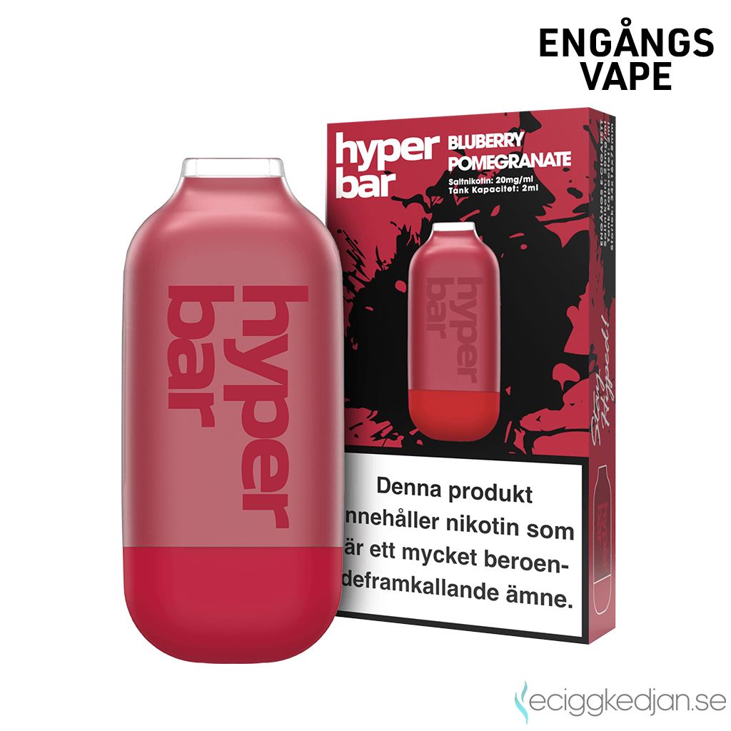 Hyper Bar Mesh | Blueberry Pomegranate | Engångs Vape | 20mg