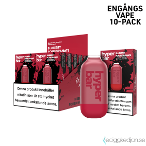 Hyper Bar Mesh | Blueberry Pomegranate | Engångs Vape | 20mg | 10pack