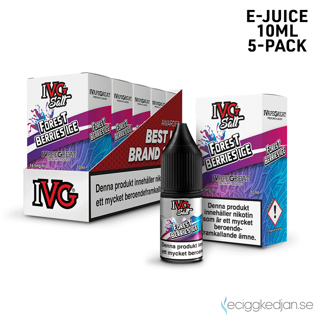 IVG Salts | Forest Berries Ice | 10ml E-Juice | 14.5mg Saltnikotin | 5pack