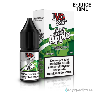 IVG Salts | Sour Green Apple | 10ml E-Juice | 14.5mg Saltnikotin