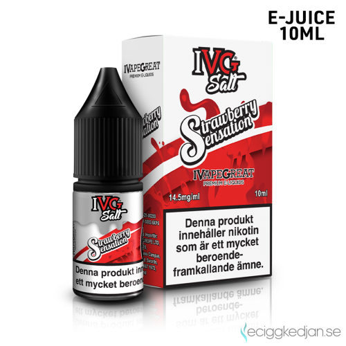 IVG Salts | Strawberry Sensation | 10ml E-Juice | 14.5mg Saltnikotin