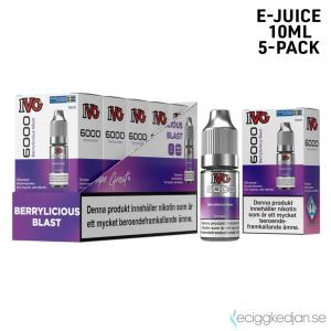 IVG 6000 | Berrylicious Blast | 10ml E-Juice | 14.5mg Saltnikotin | 5pack
