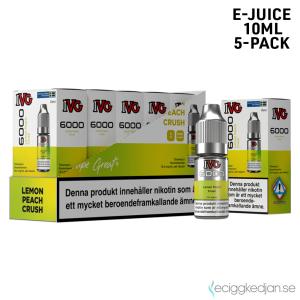 IVG 6000 | Lemon Peach Crush | 10ml E-Juice | 14.5mg Saltnikotin | 5pack