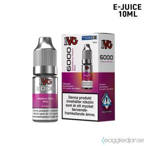 IVG 6000 | Raspberry Peach Bliss | 10ml E-Juice | 14.5mg Saltnikotin