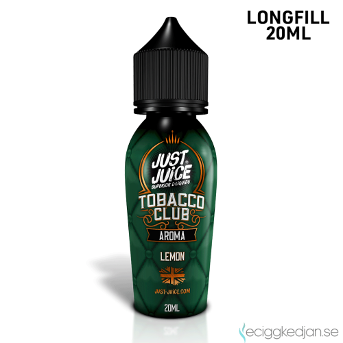 Just Juice Tobacco Club | Lemon | MTL | 20ml LONG FILL