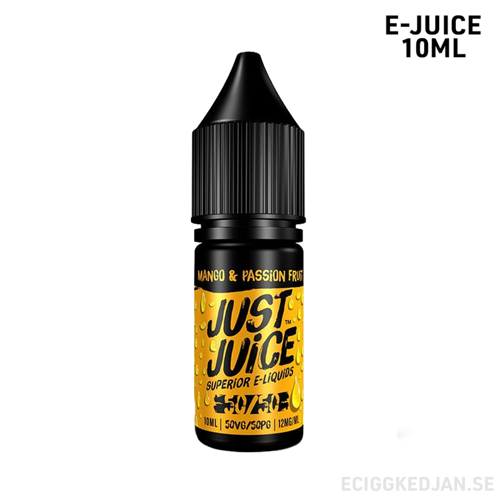 Just Juice | Mango & Passion Fruit | 10ml E-Juice | 0mg Nikotinfri