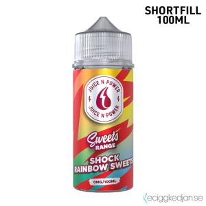 Juice N Power | Shock Rainbow Sweets | 100ml Shortfill