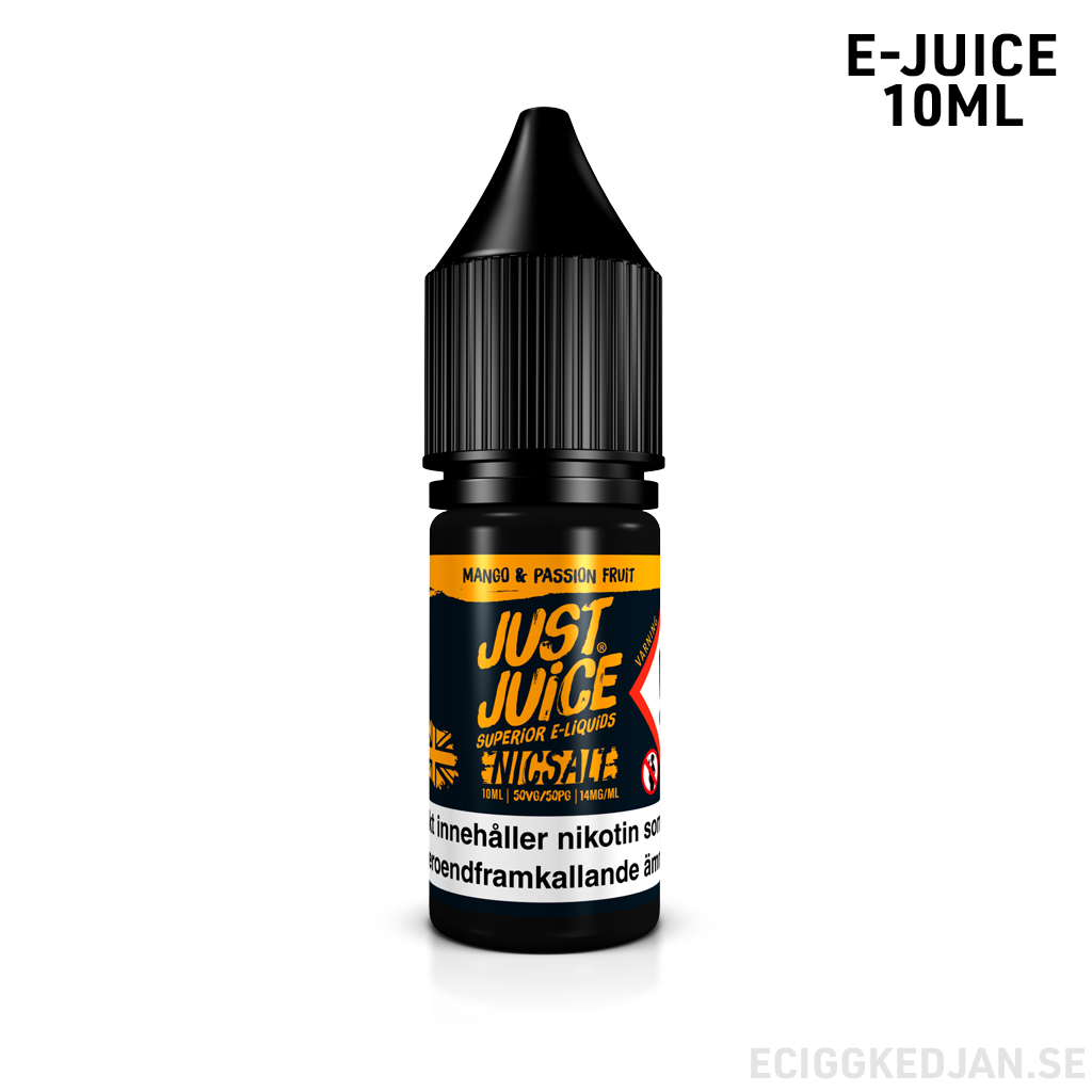 Just Juice | Mango & Passion Fruit | 10ml E-Juice | 14mg Saltnikotin