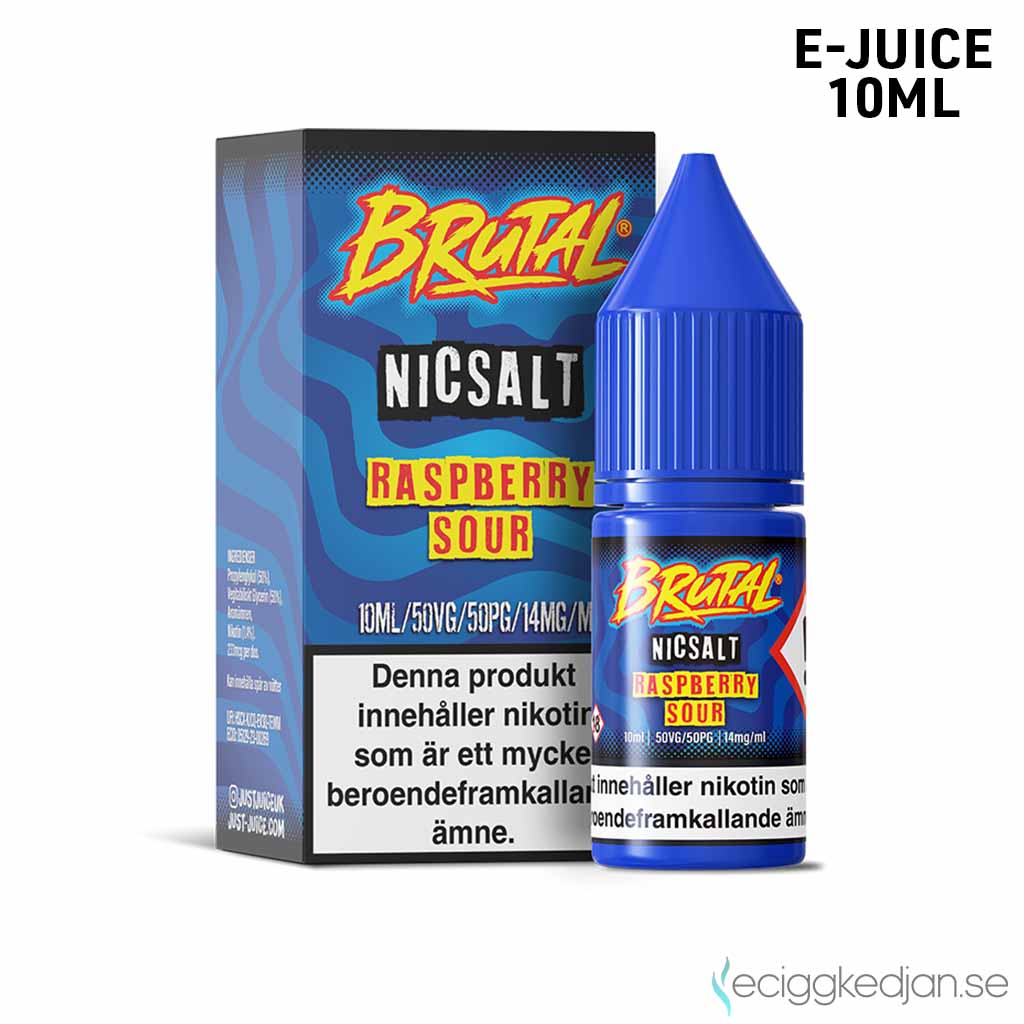 Just Juice Brutal | Raspberry Sour | 10ml E-Juice | 14mg Saltnikotin