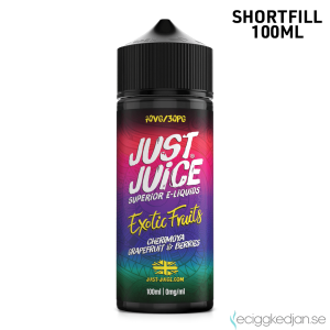 Just Juice Exotic Fruits | Cherimoya Grapefruit & Berries | 100ml Shortfill