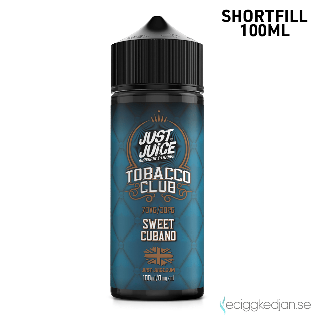 Just Juice Tobacco Club | Sweet Cubano | 100ml Shortfill