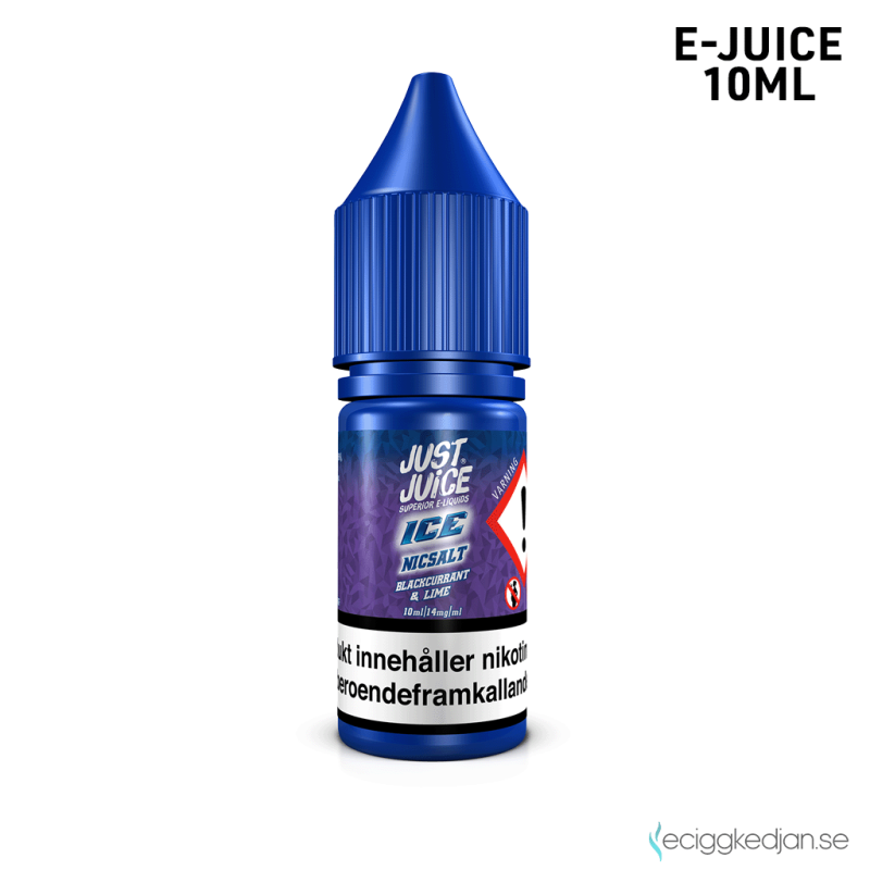 Just Juice | Blackcurrant & Lime Ice 10ml E-Juice 14mg Saltnikotin