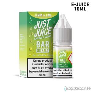 Just Juice Bar | Lemon Lime | 10ml E-Juice | 14mg Saltnikotin