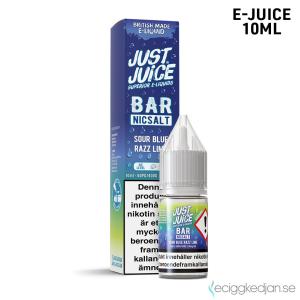 Just Juice Bar | Sour Blue Razz Lime | 10ml E-Juice | 14mg Saltnikotin