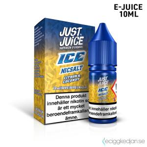 Just Juice Ice | Citron & Coconut | 10ml E-Juice | 14mg Saltnikotin