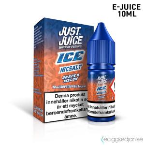 Just Juice Ice | Grape & Melon| 10ml E-Juice | 14mg Saltnikotin
