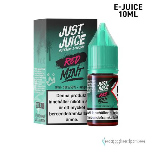 Just Juice Mint | Red Mint | 10ml E-Juice | 14mg Saltnikotin