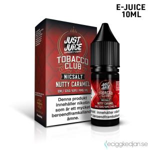 Just Juice Tobacco Club | Nutty Caramel | 10ml E-Juice | 14mg Saltnikotin