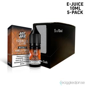 Just Juice Tobacco Club | Vanilla Toffee | 10ml E-Juice | 14mg Saltnikotin | 5pack