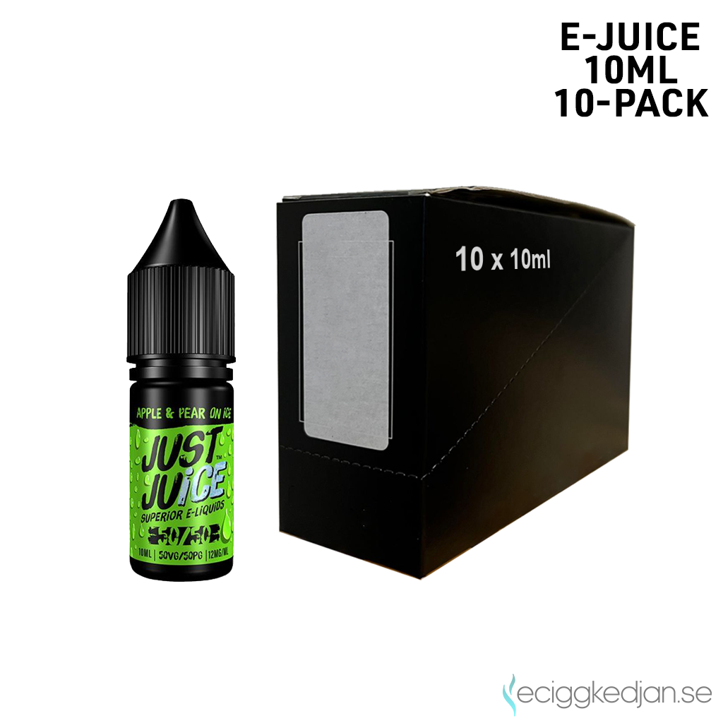 Just Juice | Apple & Pear on Ice | 10ml E-Juice | 0mg Nikotinfri | 10pack