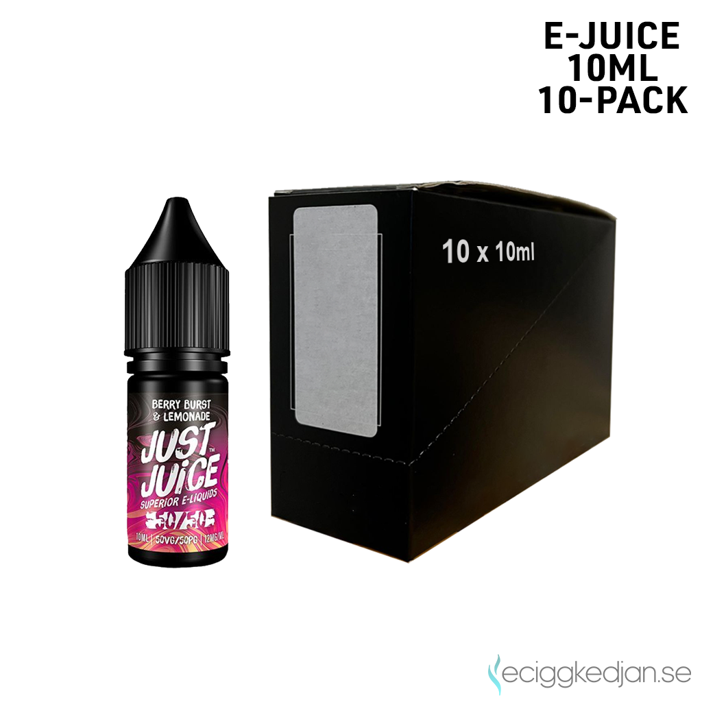 Just Juice | Berry Burst & Lemonade | 10ml E-Juice | 12mg Nikotin | 10pack