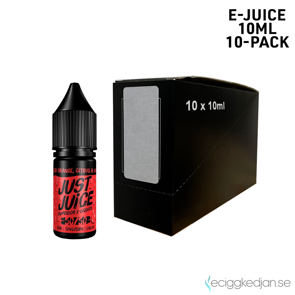 Just Juice | Blood Orange Citrus & Guava | 10ml E-Juice | 12mg Nikotin | 10pack
