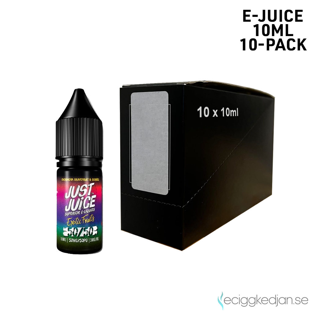 Just Juice | Cherimoya Grapefruit & Berries | 10ml E-Juice | 12mg Nikotin | 10pack