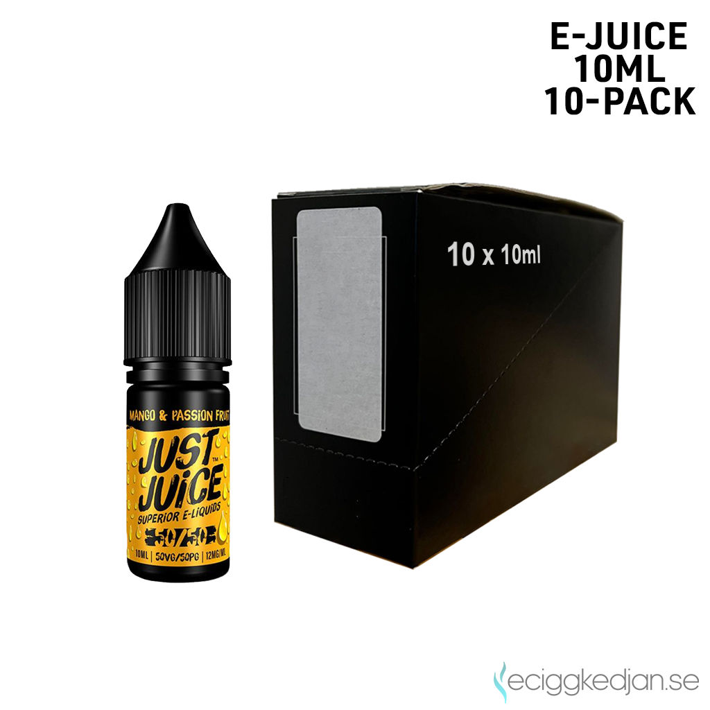 Just Juice | Mango & Passionfruit | 10ml E-Juice | 12mg Nikotin | 10pack