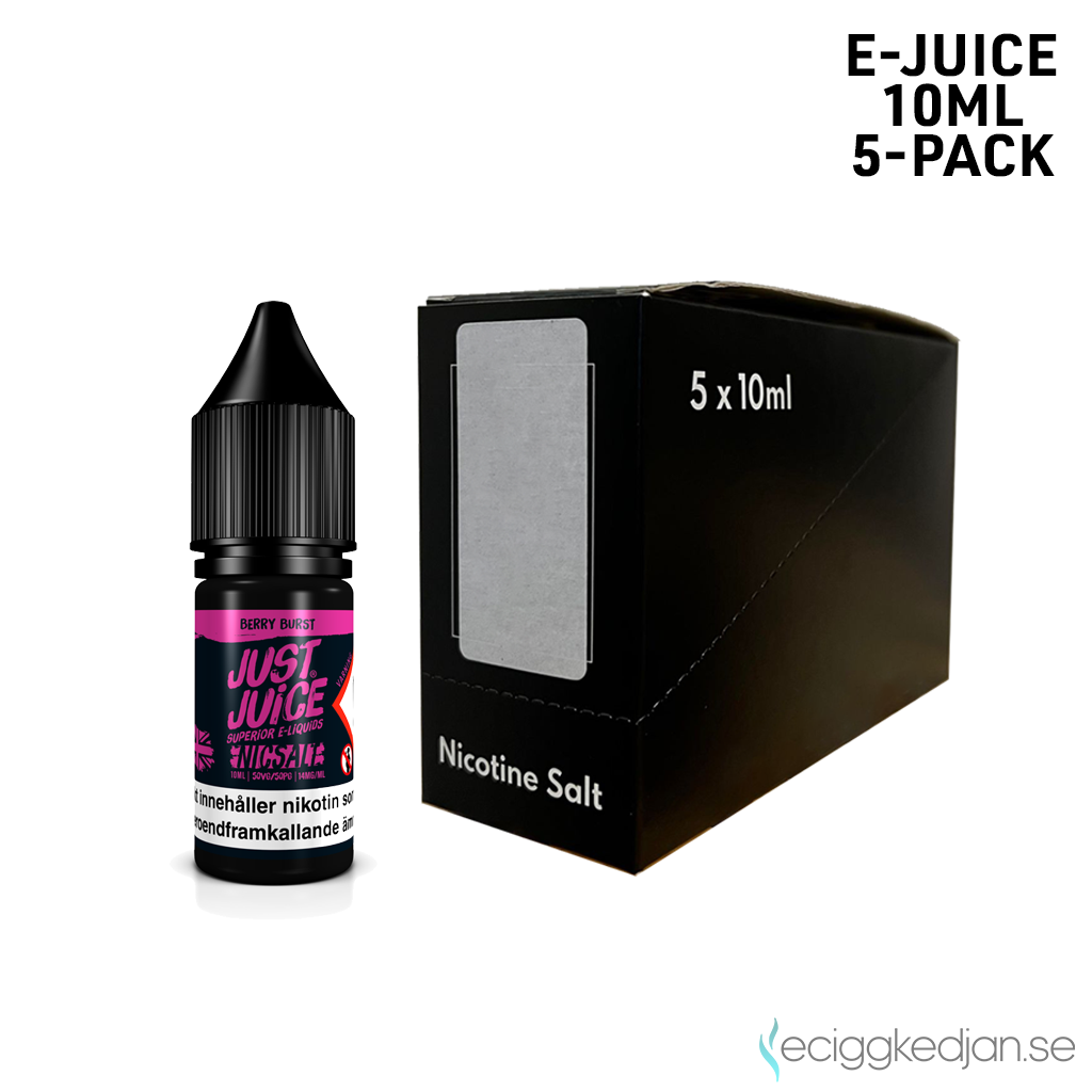 Just Juice | Berry Burst | 10ml E-Juice | 14mg Saltnikotin | 5pack