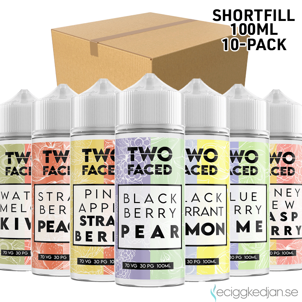 Two Faced | Komplett Pack | 10st*Shortfill 100ml