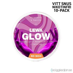 Lewa GLOW | Strawberry Vanilla | Nikotinfritt Snus | 10pack