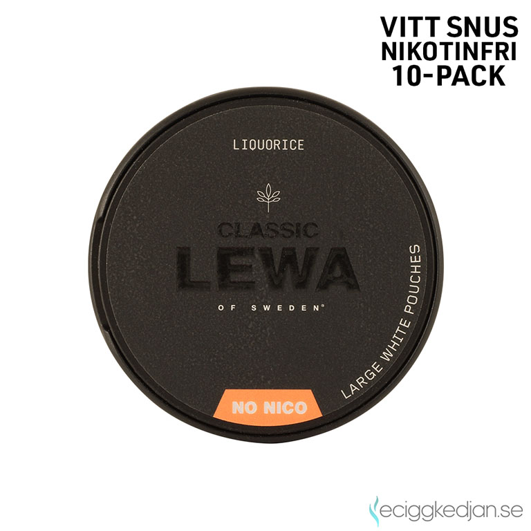 Lewa CLASSIC | Liqourice | Nikotinfritt Snus | 10pack