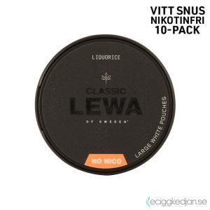 Lewa CLASSIC | Liqourice | Nikotinfritt Snus | 10pack