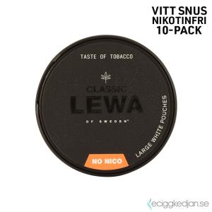 Lewa CLASSIC | Taste of Tobacco | Nikotinfritt Snus | 10pack