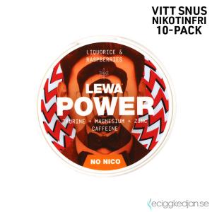 Lewa POWER | Liqourice Raspberries | Nikotinfritt Snus | 10pack